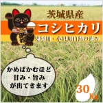 【送料無料】コシヒカリ　３０ｋｇ(5Kg×6袋）